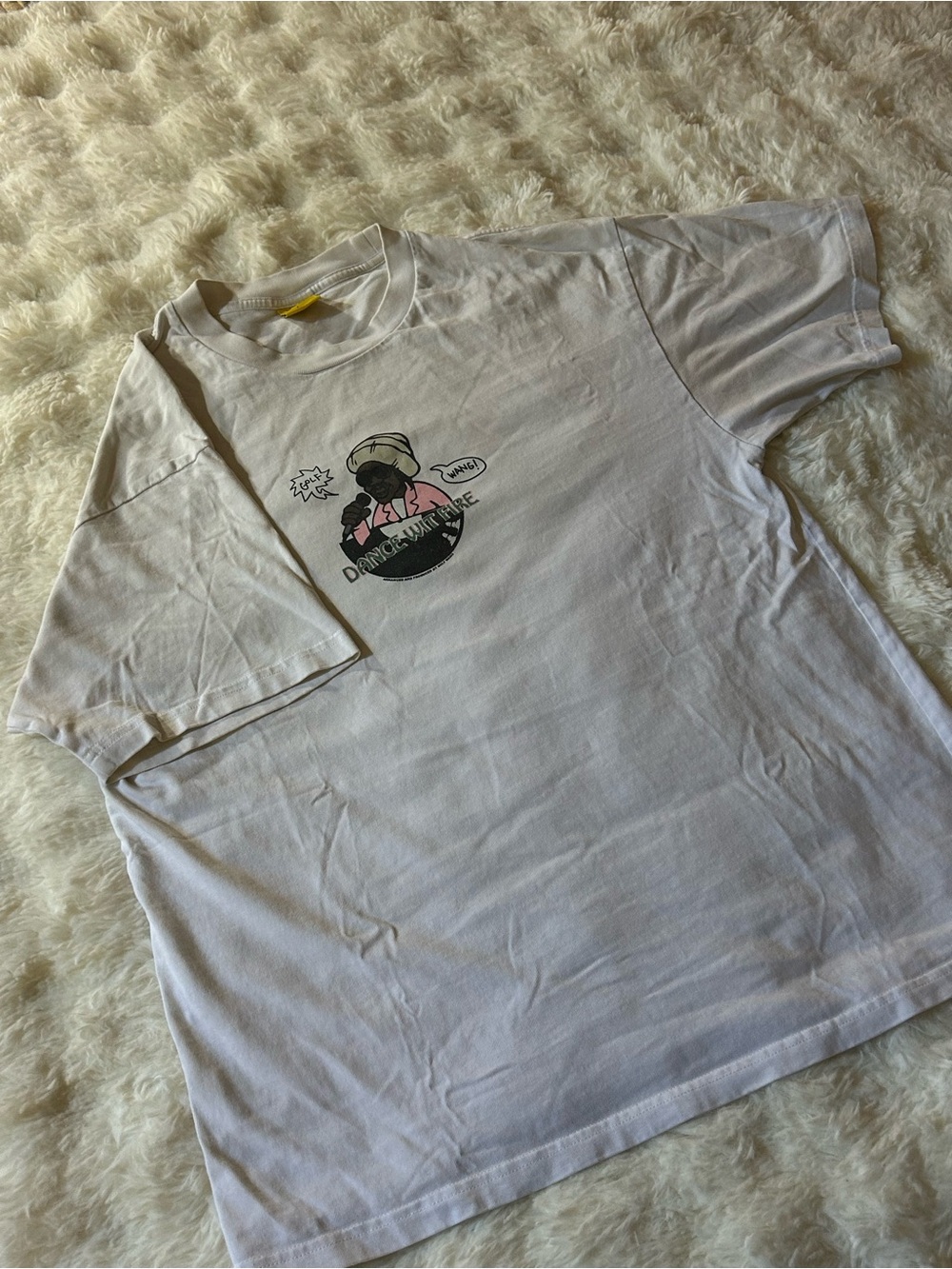 Golf Wang White Dance Wit Fire 100% Cotton Graphic Tee Shirt